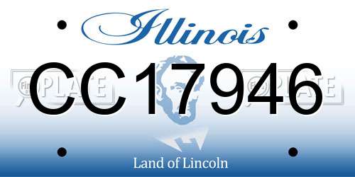 CC17946 Illinois License Plate