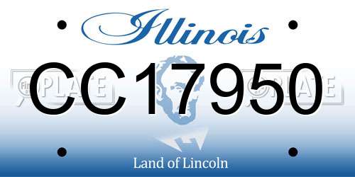 CC17950 Illinois License Plate