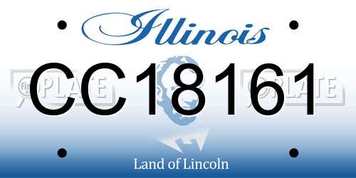 CC18161 Illinois License Plate