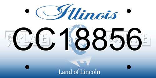 CC18856 Illinois License Plate