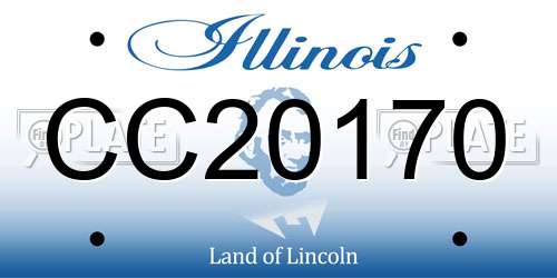 CC20170 Illinois License Plate