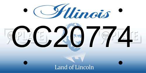 CC20774 Illinois License Plate