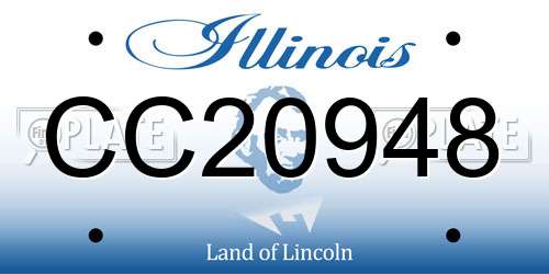 CC20948 Illinois License Plate
