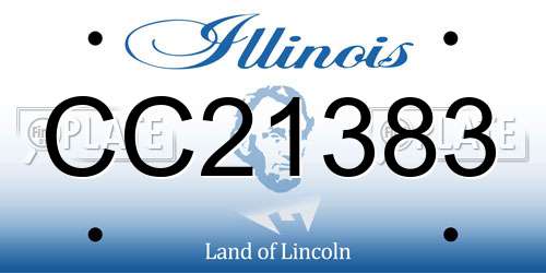 CC21383 Illinois License Plate