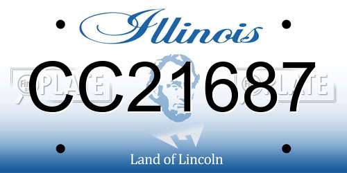 CC21687 Illinois License Plate