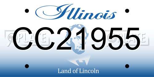 CC21955 Illinois License Plate