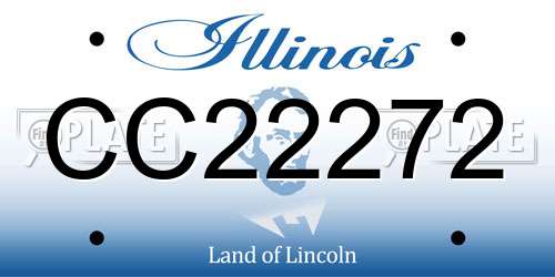 CC22272 Illinois License Plate