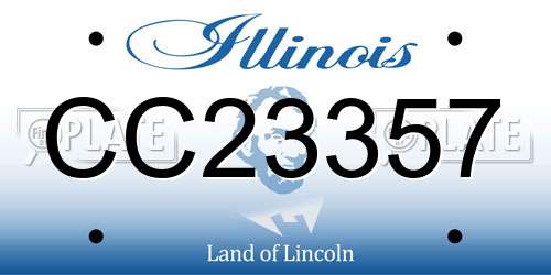 CC23357 Illinois License Plate
