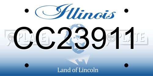CC23911 Illinois License Plate