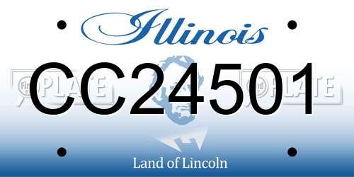 CC24501 Illinois License Plate