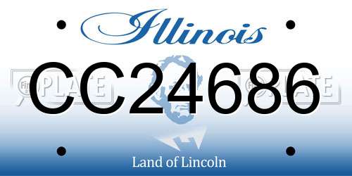 CC24686 Illinois License Plate