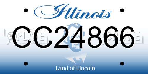CC24866 Illinois License Plate