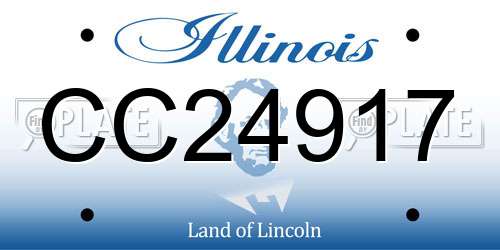 CC24917 Illinois License Plate