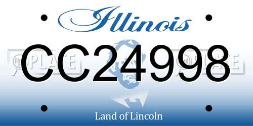 CC24998 Illinois License Plate
