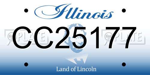 CC25177 Illinois License Plate