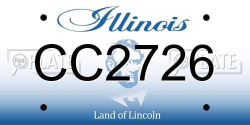 CC2726 Illinois License Plate