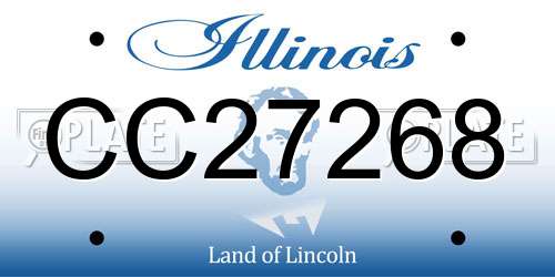 CC27268 Illinois License Plate