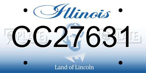 CC27631 Illinois License Plate