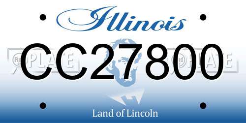 CC27800 Illinois License Plate
