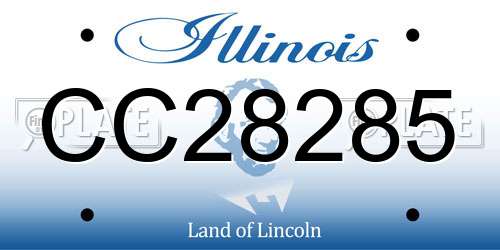 CC28285 Illinois License Plate