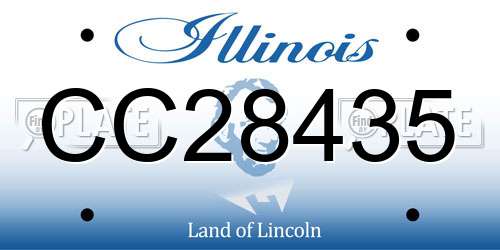 CC28435 Illinois License Plate