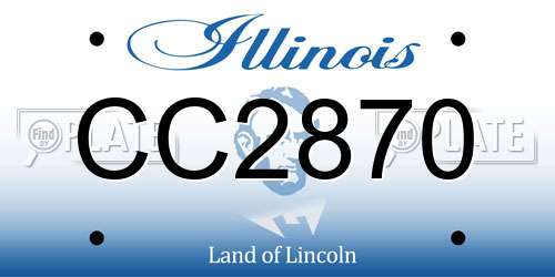CC2870 Illinois License Plate