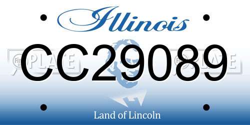 CC29089 Illinois License Plate