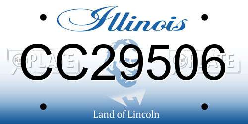 CC29506 Illinois License Plate