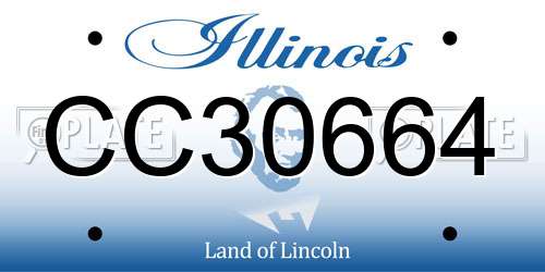 CC30664 Illinois License Plate