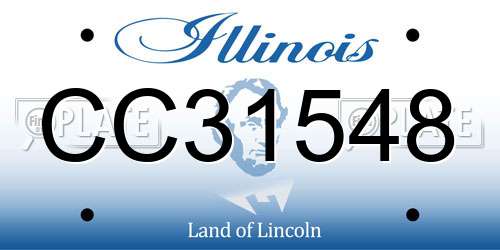 CC31548 Illinois License Plate