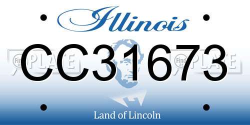CC31673 Illinois License Plate