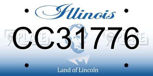 CC31776 Illinois License Plate