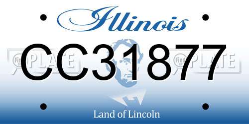 CC31877 Illinois License Plate