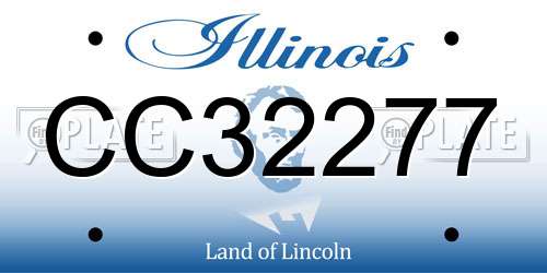 CC32277 Illinois License Plate