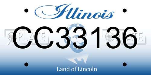CC33136 Illinois License Plate