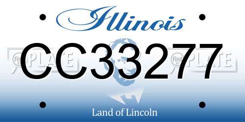 CC33277 Illinois License Plate