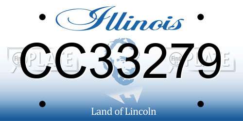 CC33279 Illinois License Plate