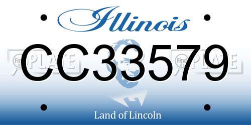 CC33579 Illinois License Plate