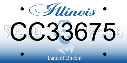 CC33675 Illinois License Plate