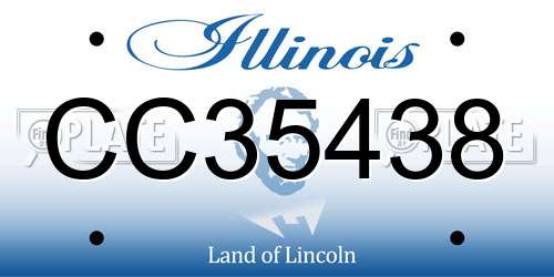 CC35438 Illinois License Plate