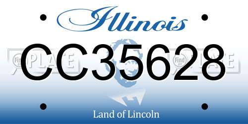 CC35628 Illinois License Plate