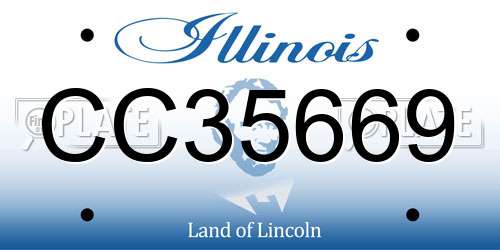 CC35669 Illinois License Plate