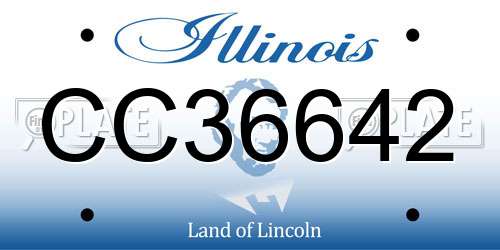 CC36642 Illinois License Plate
