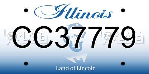 CC37779 Illinois License Plate