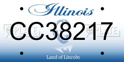 CC38217 Illinois License Plate