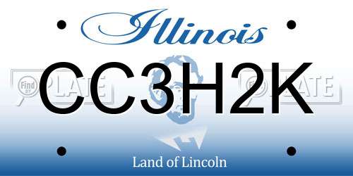 CC3H2K Illinois License Plate