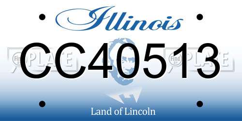CC40513 Illinois License Plate