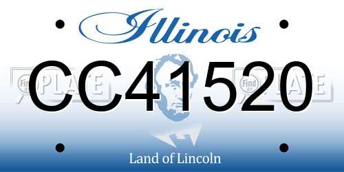 CC41520 Illinois License Plate