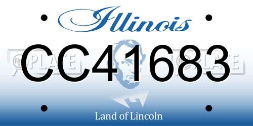 CC41683 Illinois License Plate