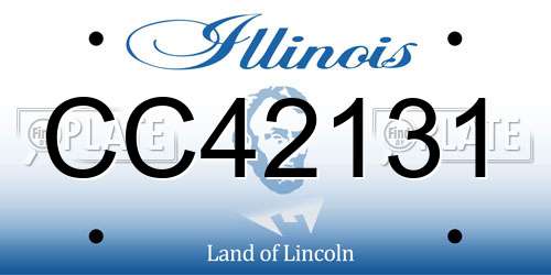 CC42131 Illinois License Plate